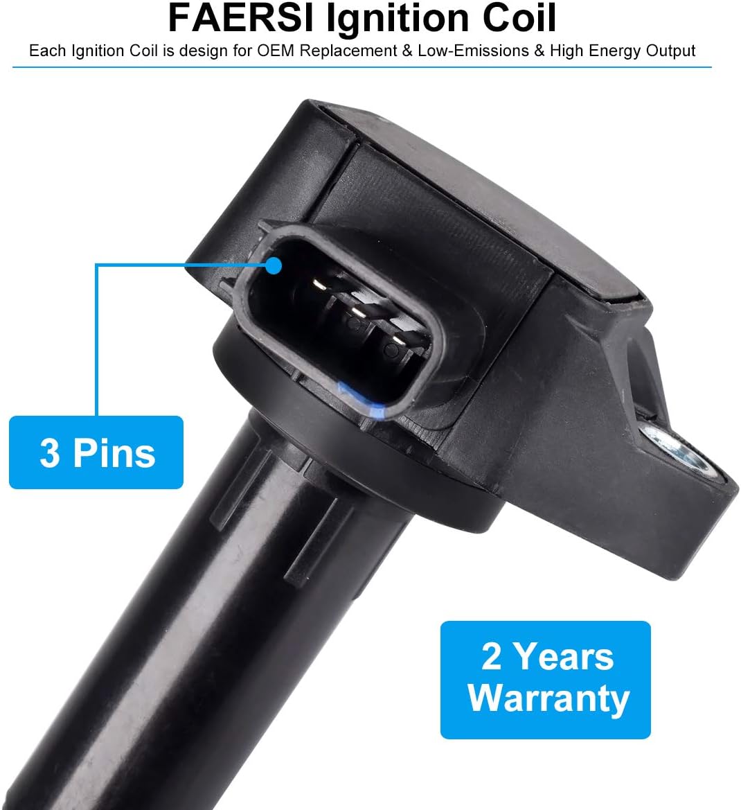 Ignition Coil Pack of 6 for Honda Pilot Acura MDX 2001-2006 V6 3.5L UF-400 X8295