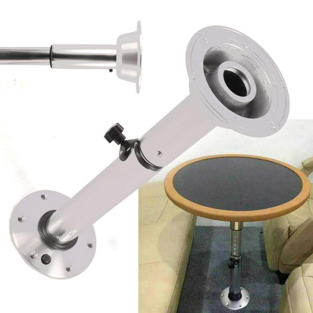 Adjustable 22-28 Table Pedestal Stand Base Silver Aluminum R2394
