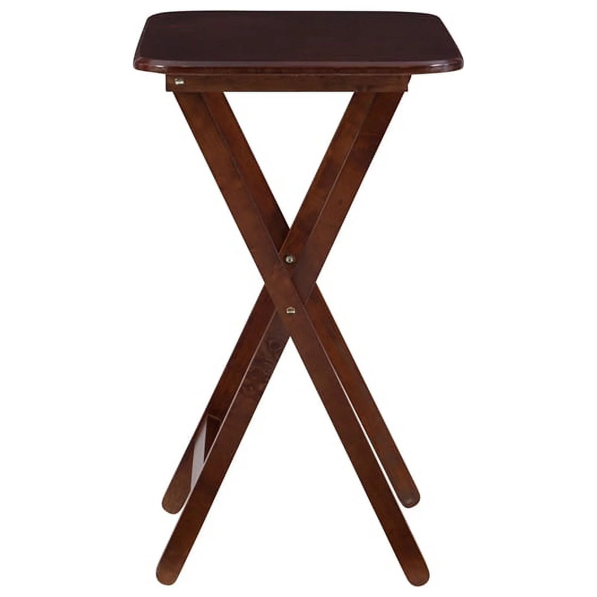 Solid Wood Tray Tables in Dark Cherry E4006
