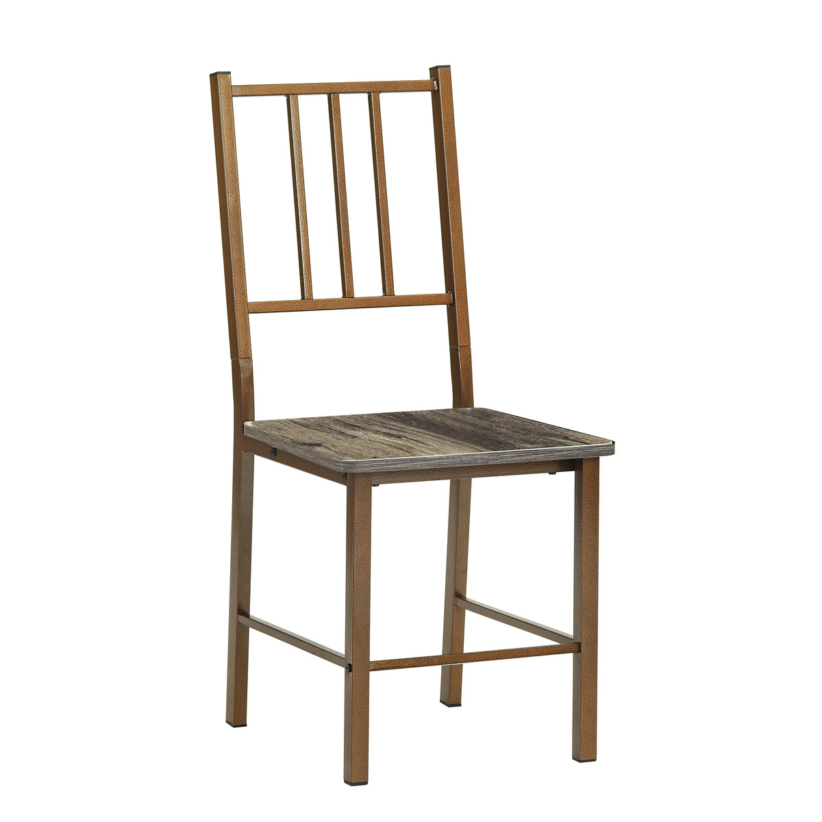 Metal and Wood Square Dining Set for 2 T588879