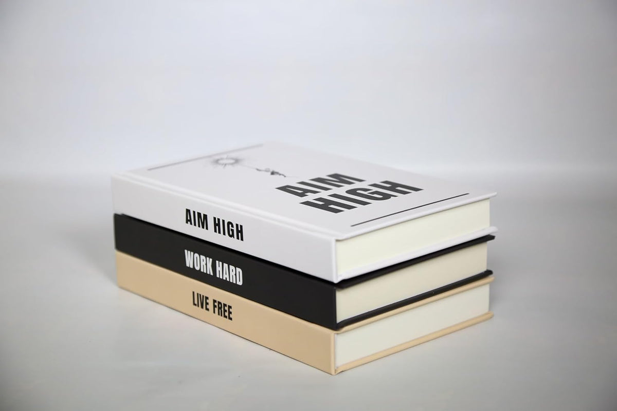 3 Pcs Matte Decorative Books I9824