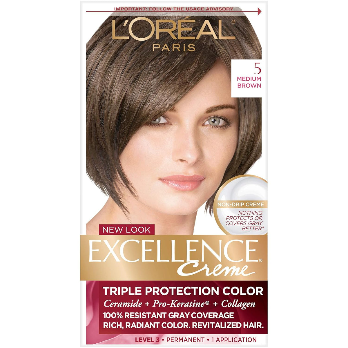 5 Medium Brown Permanent Hair Color U1432
