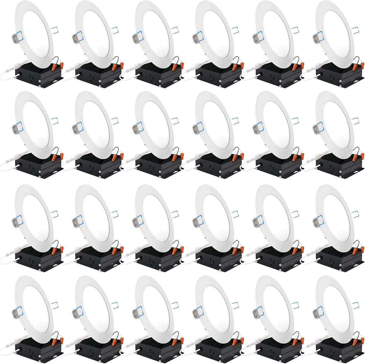 24 Pack 4 Inch Ultra Thin LED Recessed Ceiling Lights T1569