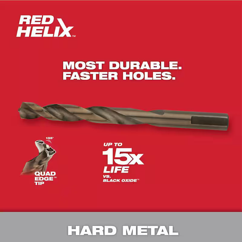 Red Helix Drill Bit Set 6-Piece V8225