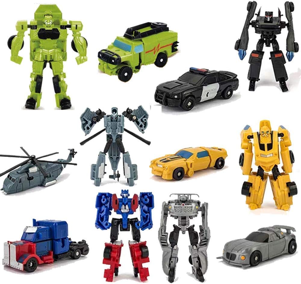 6 PCS Deformation Robot Toys Q92336
