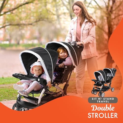 Stormy Double Stroller and Infant Car Seat Travel System, 2 Pc Set V467430