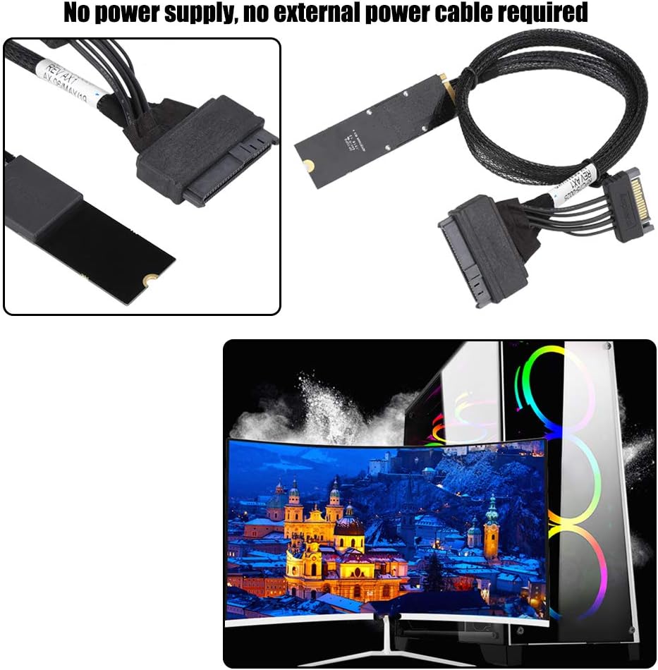 U.2 to M.2 Cable SF-8639 for 2.5 Inch NVMe Solid State Drive G711486