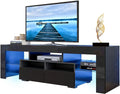 White High Gloss LED TV Stand with Storage Drawer Y294
