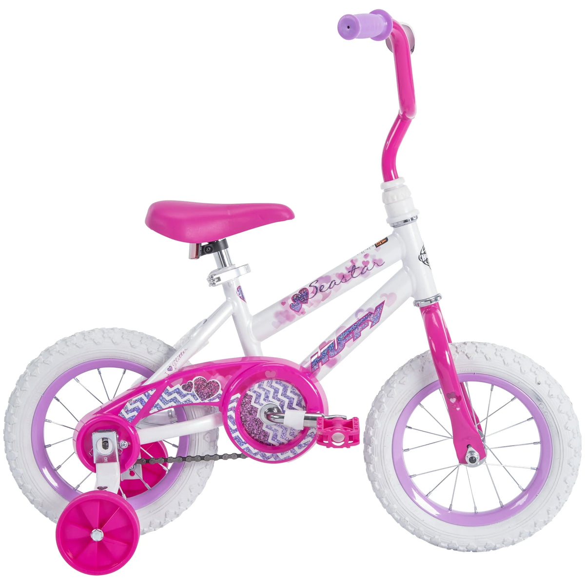 12 in. White Kids Bike T963