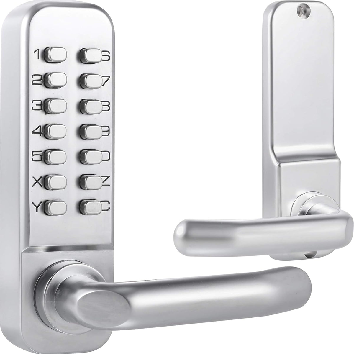 14 Digit Keypad Mechanical Door Lock Lever Set H11047
