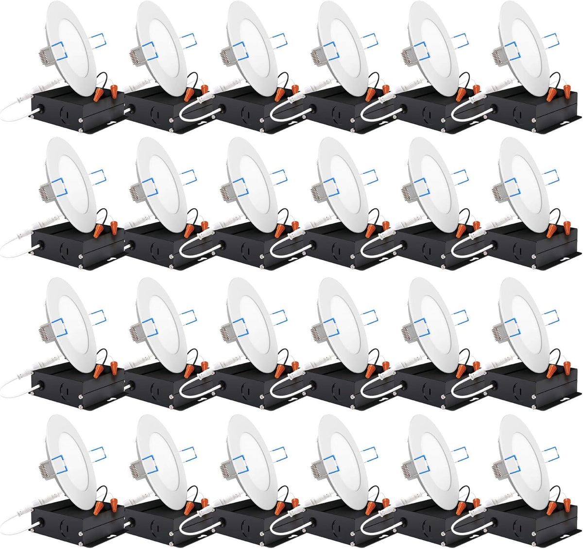 24 Pack 4 Inch Ultra Thin LED Recessed Ceiling Lights T1569