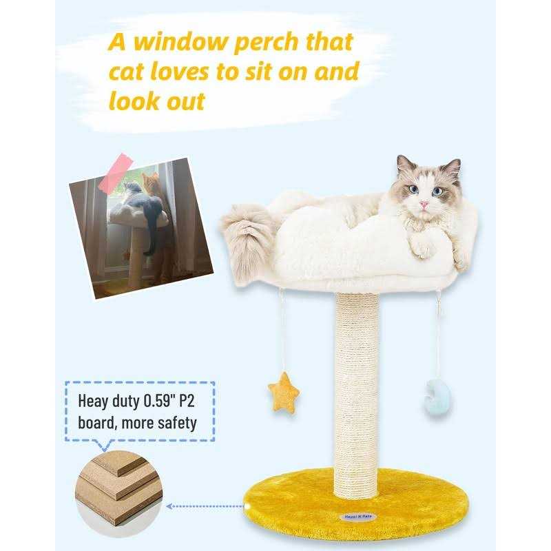 Cat Scratching Post with Bed Cat Tree Tower Y364