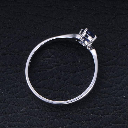 1.25 Carat Oval Moissanite Engagement Ring on 10k White Gold H3991