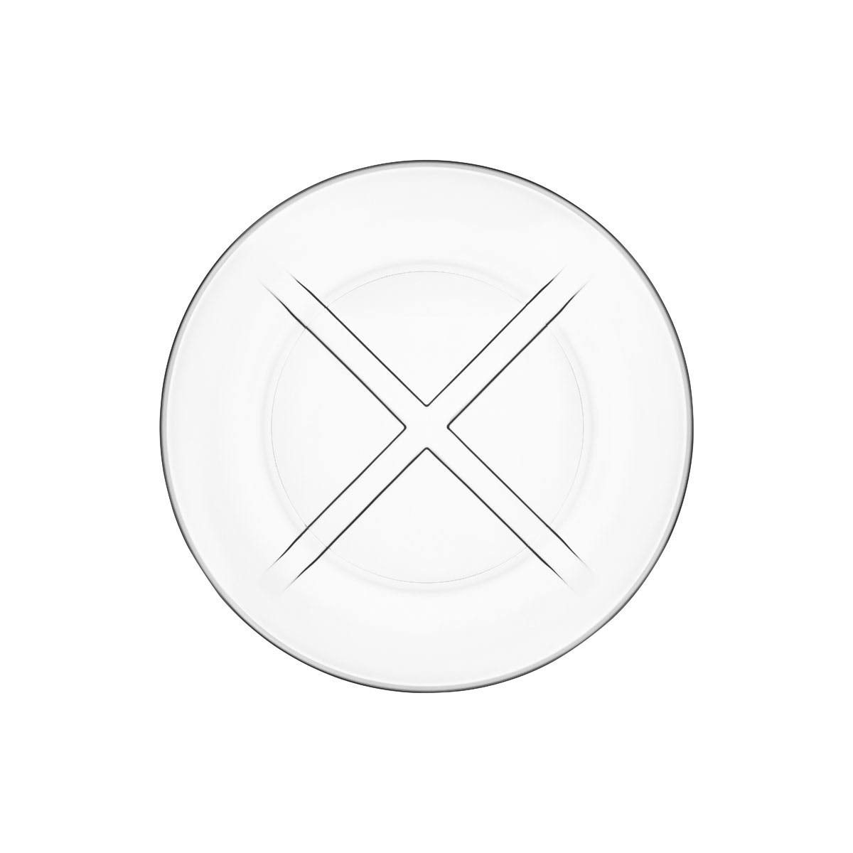 Clear Salad Plate, Set of Four Z304