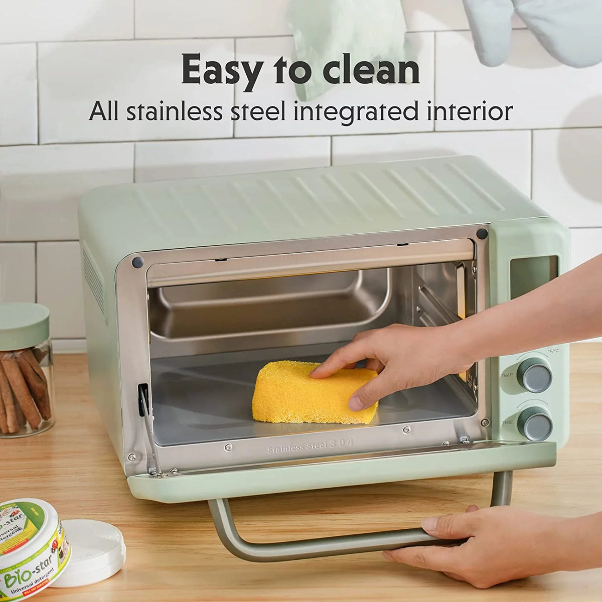 7-in-1 Digital Air Fryer Toaster Oven, 11QT, Mint Green G34136