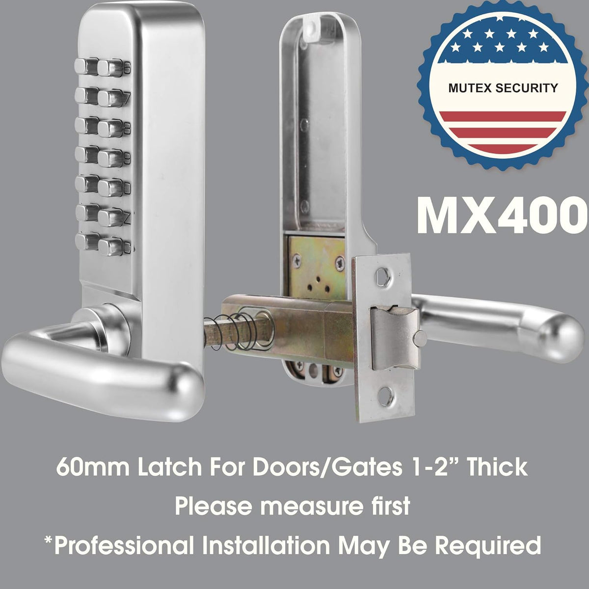 14 Digit Keypad Mechanical Door Lock Lever Set H11047