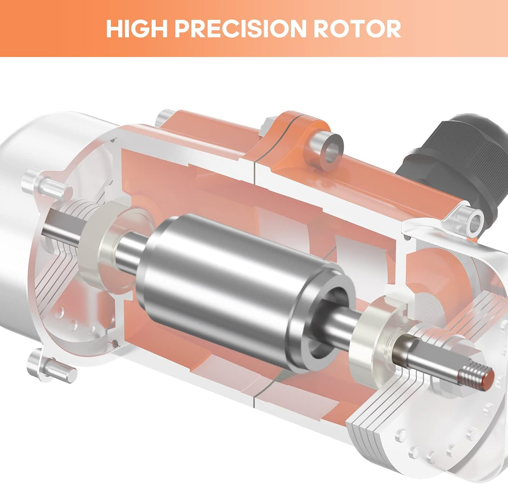 90W Concrete Vibrator Vibration Motor Single Phase AC 110V 3600RPM Aluminum Alloy Case Pack of 2 F280670