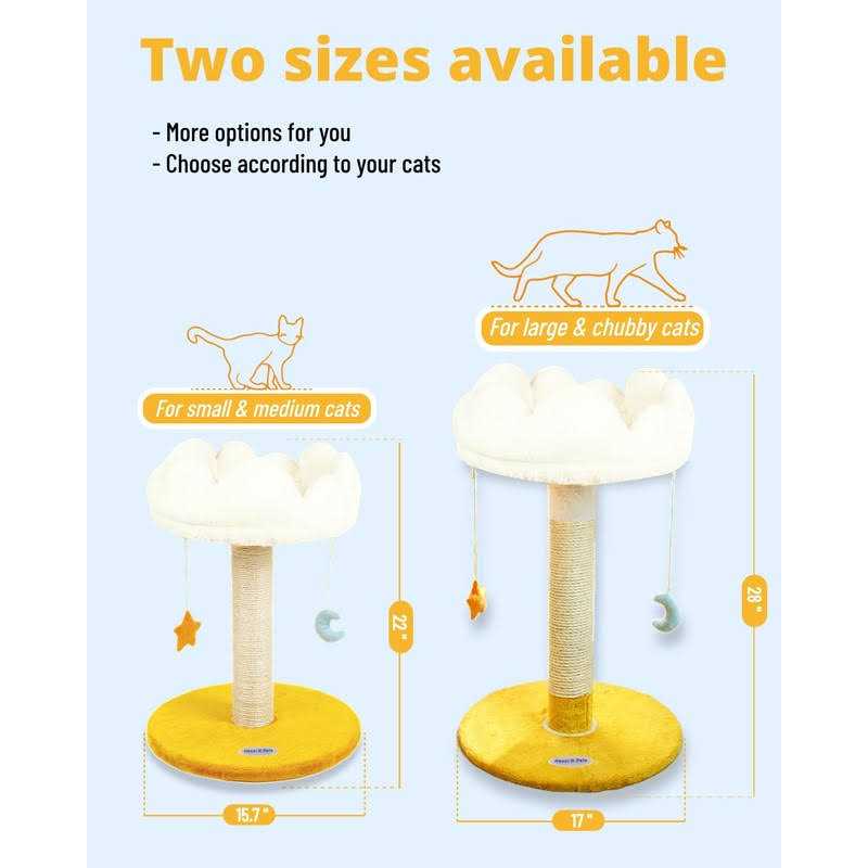 Cat Scratching Post with Bed Cat Tree Tower Y364