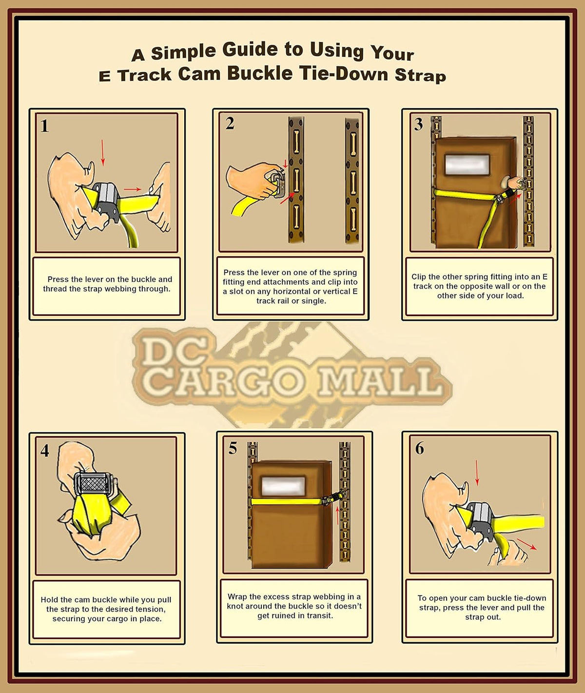 10 Tie-Down Straps, 2 x 12' Cam Buckle Straps P530443