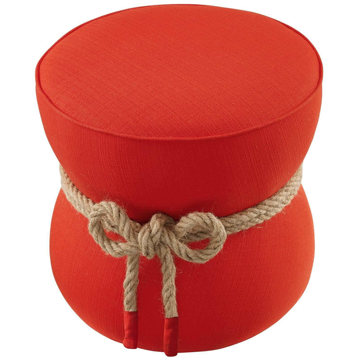 Red Fabric Ottoman C298797
