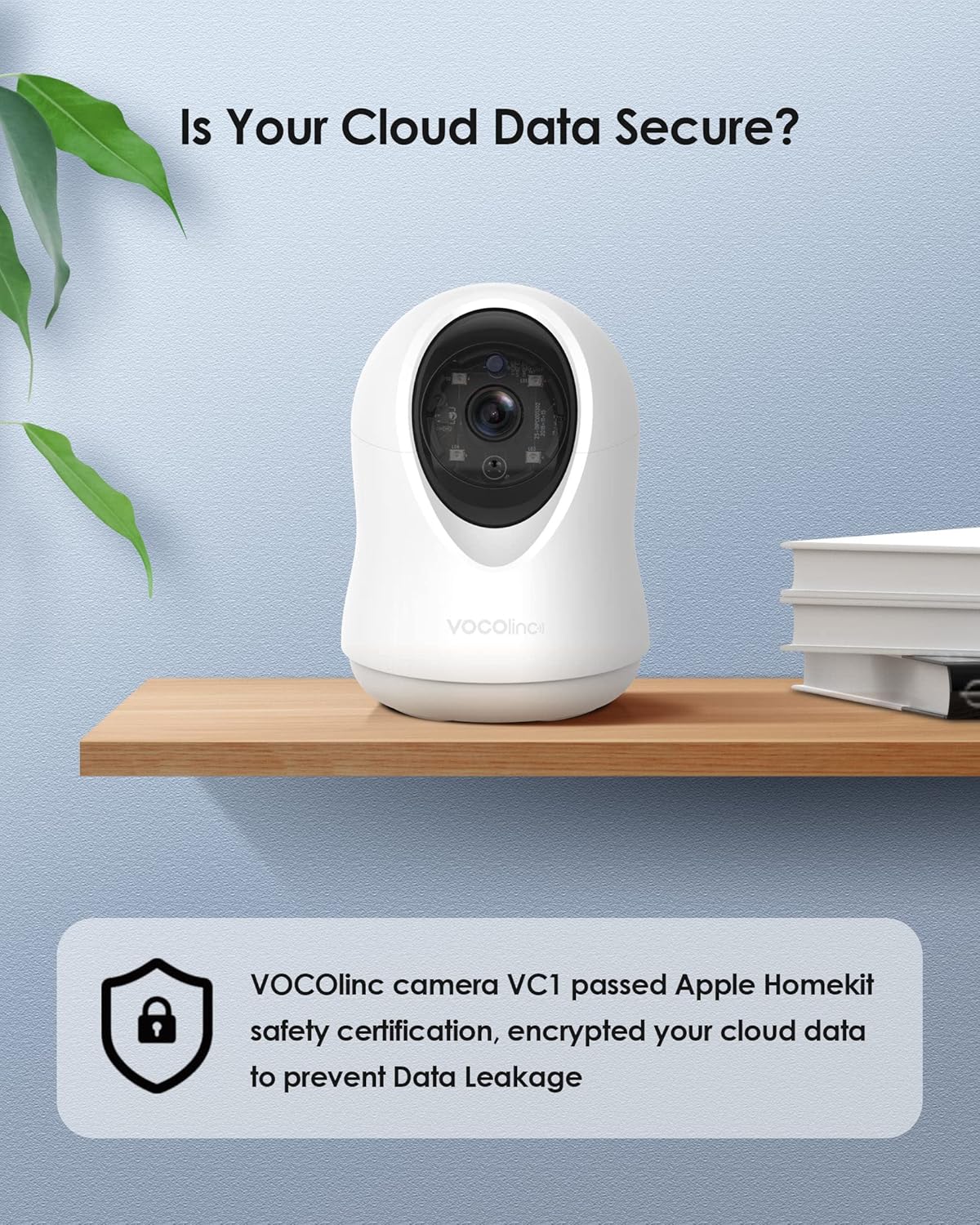 1080P Indoor Pan/Tilt Security Camera with Night Vision and 2-Way Audio J4093