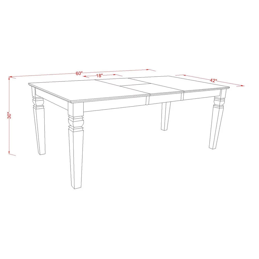 42" Rectangular Wood Dining Table P871375