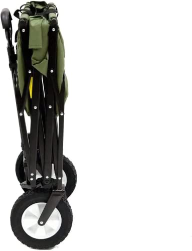Black Steel Frame Collapsible Folding Utility Wagon U885511