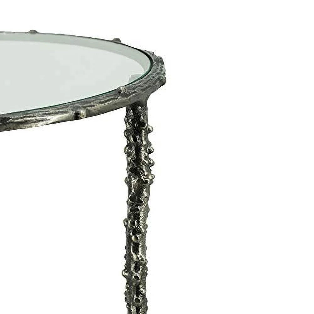 Silver Set of 2 Side Table S174537
