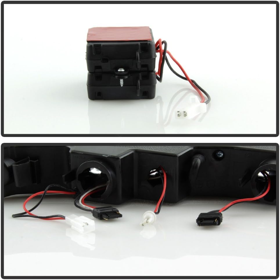 Black 1999-2006 GMC Sierra Yukon XL Headlights LED Parking Bumper Signal Lights N87906