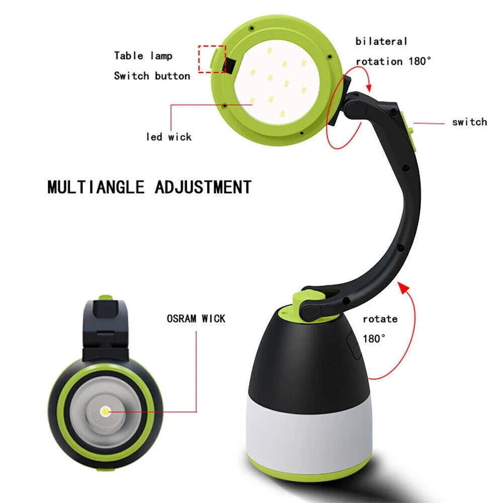 3in1 Portable LED Camping Lantern Flashlight Combo O4157