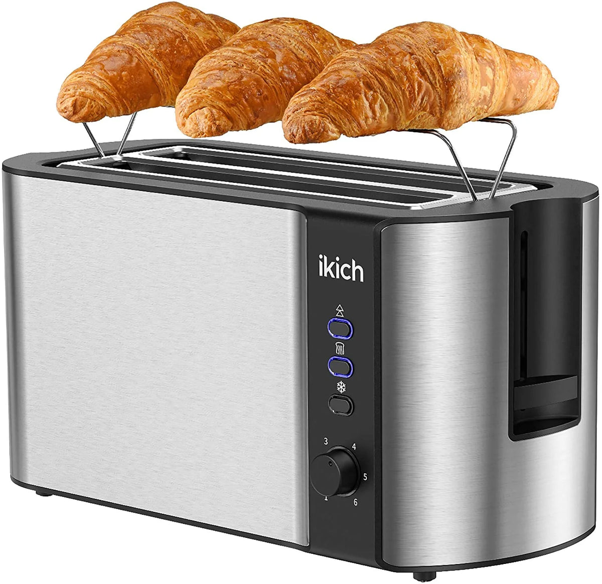 4-Slice Stainless Steel Toaster with Removable Crumb Tray F24210