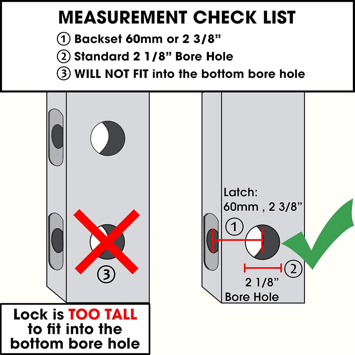 14 Digit Keypad Mechanical Door Lock Lever Set H11047