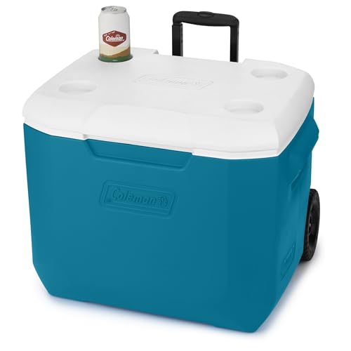 60qt Insulated Rolling Cooler with Wheels V7149