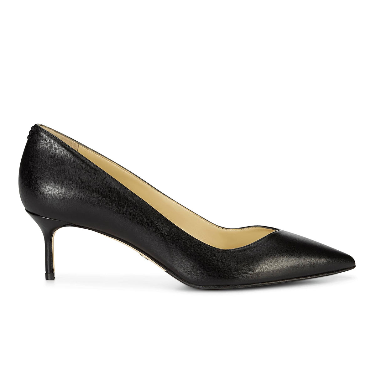 Black Leather Pump B833213