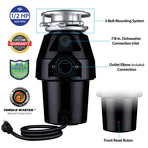 1/2 HP Garbage Disposal U327