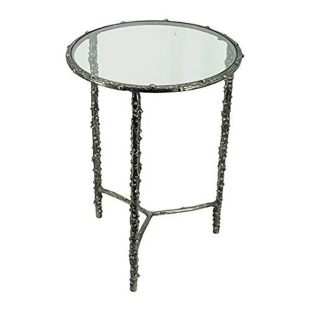 Silver Set of 2 Side Table S174537