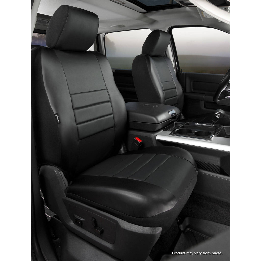 Blk LeatherLite Custom Seat Cover D1002