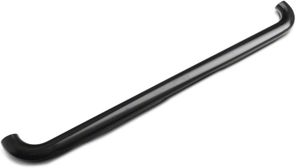 Black 4-Inch Oval Bent End Side Step Bars L7383