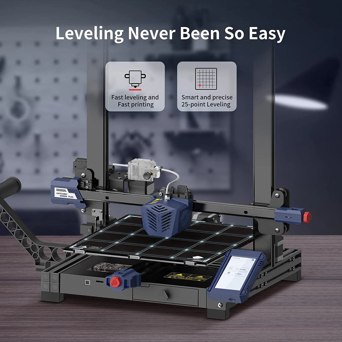 3D Printer with Auto Leveling, Large Build Volume 13.8x11.8x11.8inch X4366