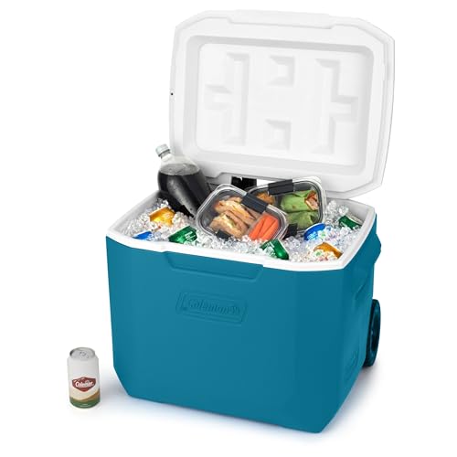60qt Insulated Rolling Cooler with Wheels V7149