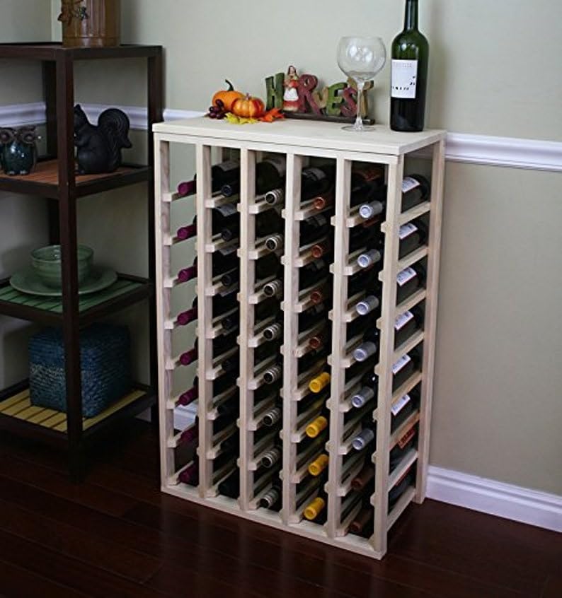 40 Bottle Table Top Wood Wine Rack A357