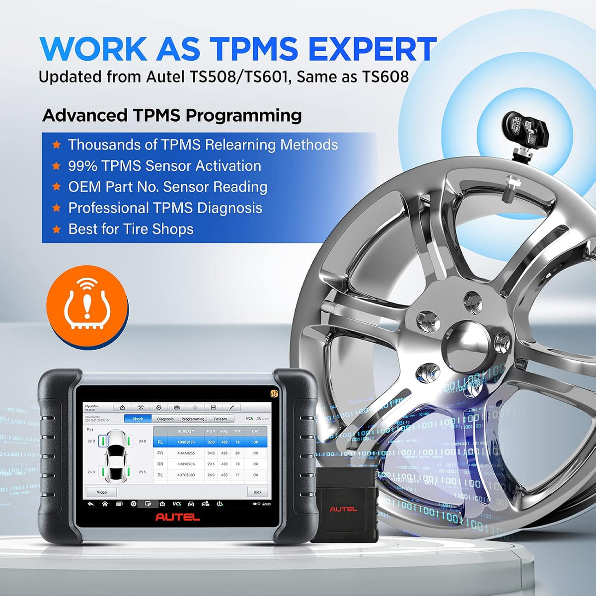 TPMS Scan Tool with 28+ Service Functions C77662