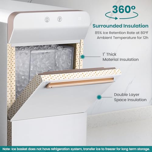 White Countertop Nugget Ice Maker T708284