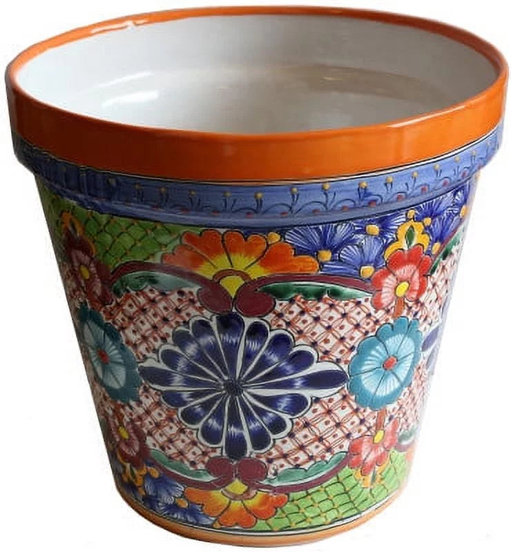 Small-Sized Talavera Ceramic Garden Pot U282602
