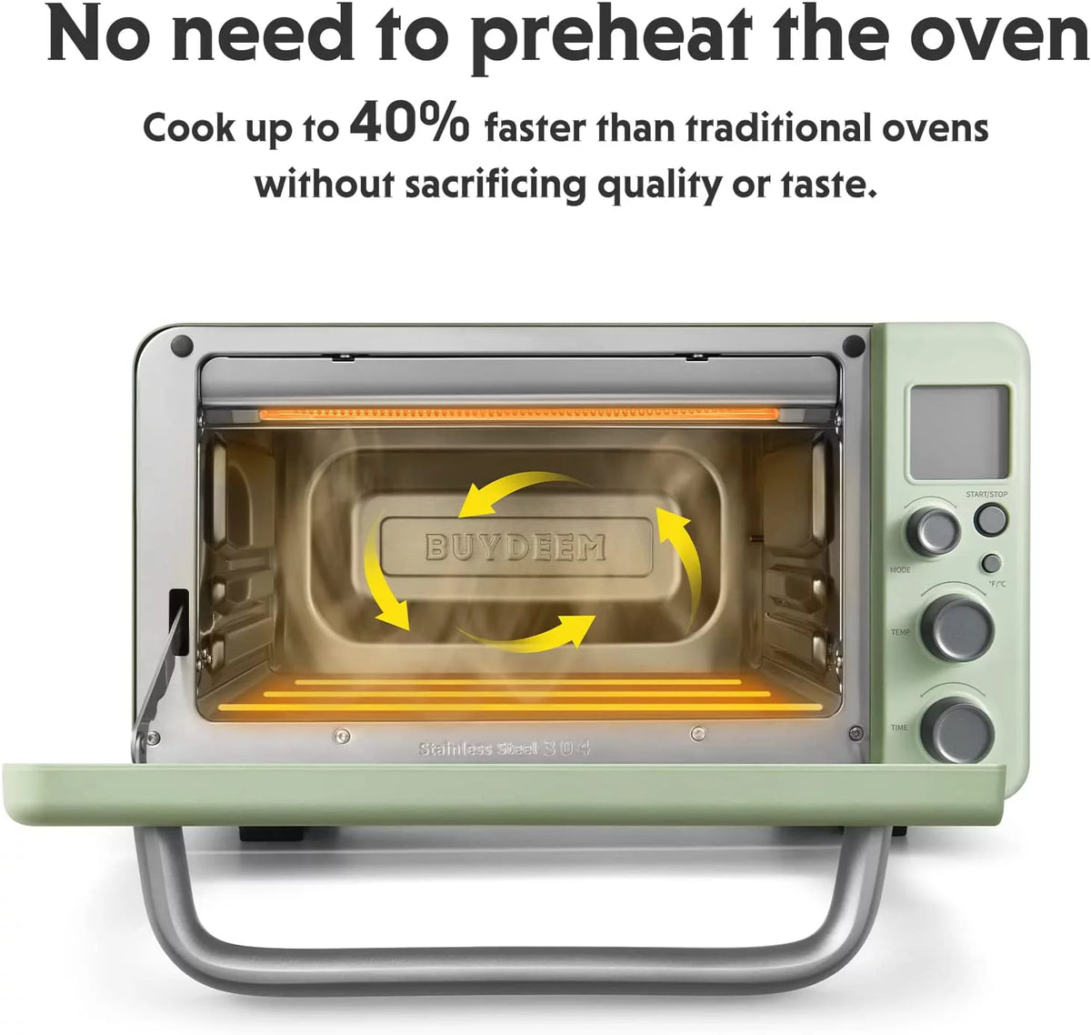 7-in-1 Digital Air Fryer Toaster Oven, 11QT, Mint Green G34136