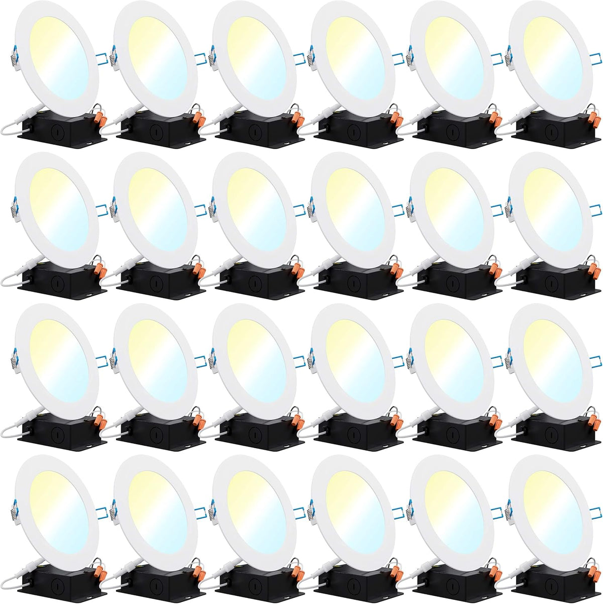24 Pack 4 Inch Ultra Thin LED Recessed Ceiling Lights T1569