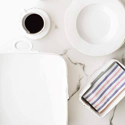 White Large Square Baker Z8034