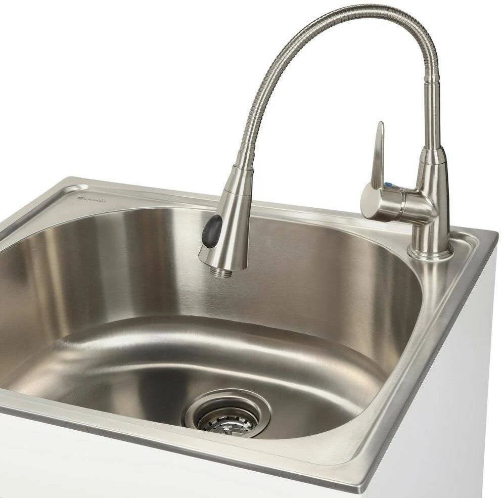 Stainless Steel Countertop Laundry Utility Sink and Cabinet B146