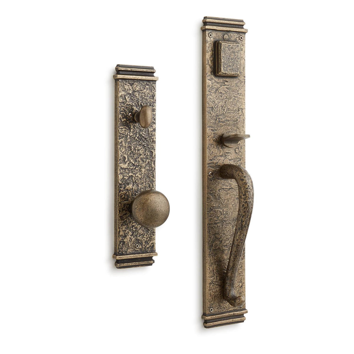 Satin Brass Full Plate Keyed Entry Single Cylinder Deadbolt W1206