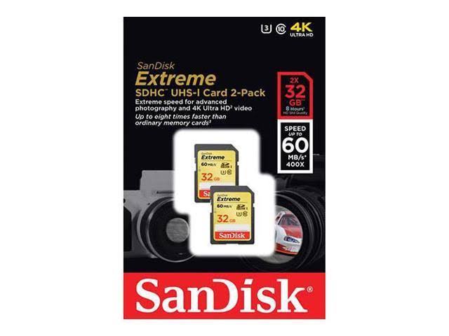 32 GB SDHC Memory Card UHS-3 Pack of 2 L631331